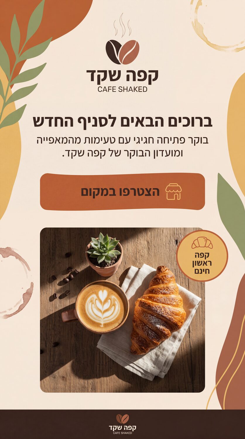 קפה שקד — סטורי / רולאפ